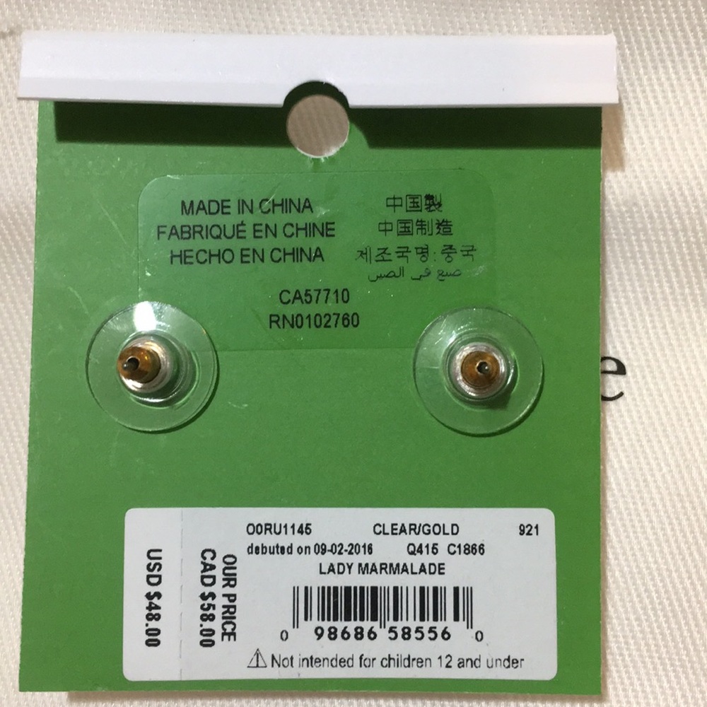 NWT Kate Spade Lady Marmalade Earrings - Picture 6 of 6